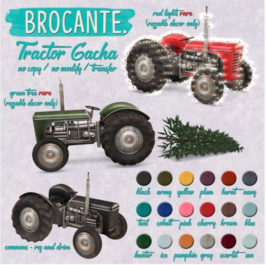brocante. tractor gacha / army