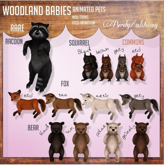 Birdy/Alchemy -Forest Babies  - Fox - Brown
