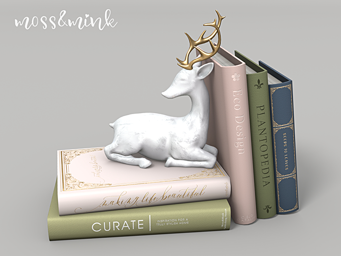 {moss&mink} Deer Books stack