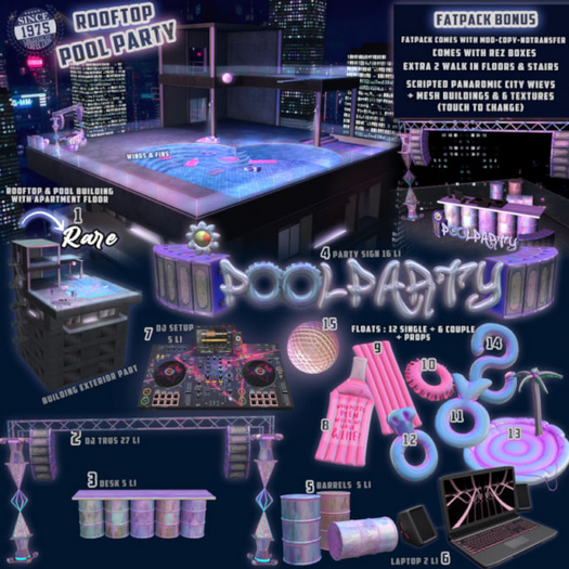 [Since1975] Rooftop Pool Complete Set