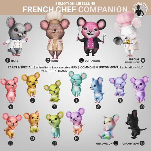 SEmotion Libellune French Chef XS Companion COMMON 06