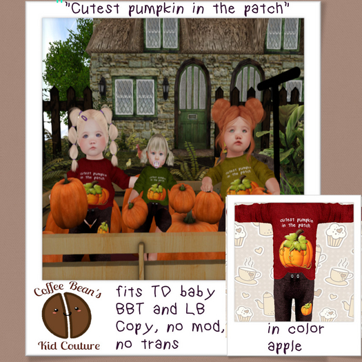 !!CB cutest pumpkin in the patch APPLE BOXED