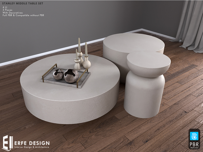 Stanley Middle Table 4 LI PBR [Erfe Design] PACK