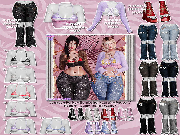 3. [Eternus] Yoshiko Jeans (Legacy/Perky/Bombshell) RARE