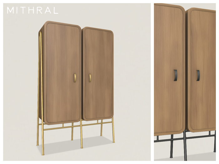 Mithral * Oslo Wardrobe (Medium Woods)