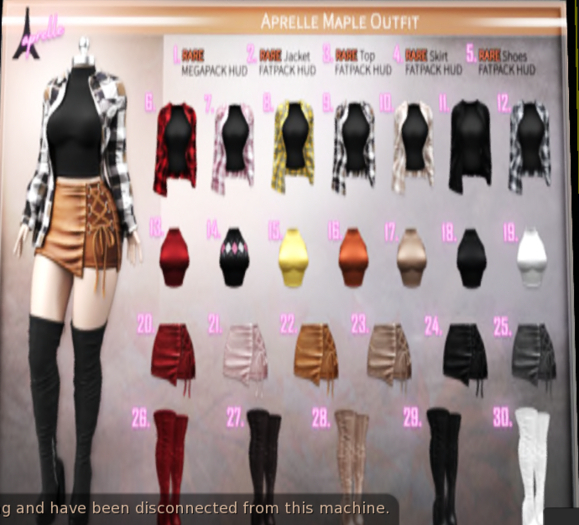 4. aprelle maple skirt FATPACK HUD RARE
