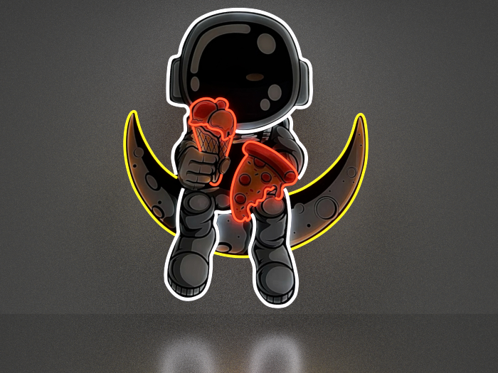 Astronaut NEON Picture Full Permission