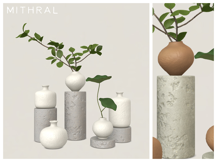 Mithral * Vase + Pedestal Set Fat Pack