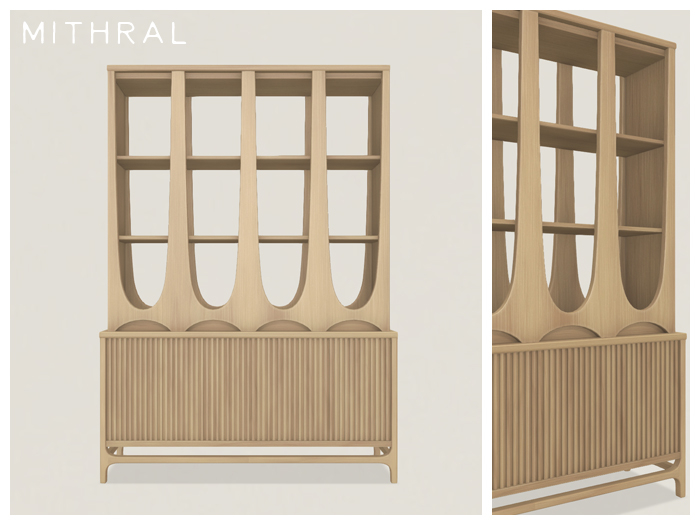 Mithral * Larvik Shelves (Light Woods)