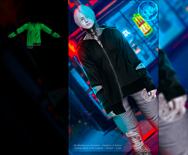 [EL]Barbarian Sweater Green