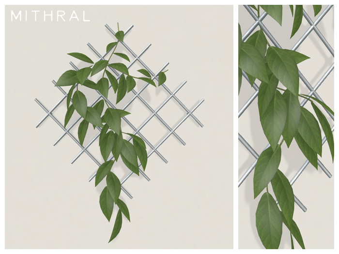 Mithral * Vine Wall Rack (Silver)