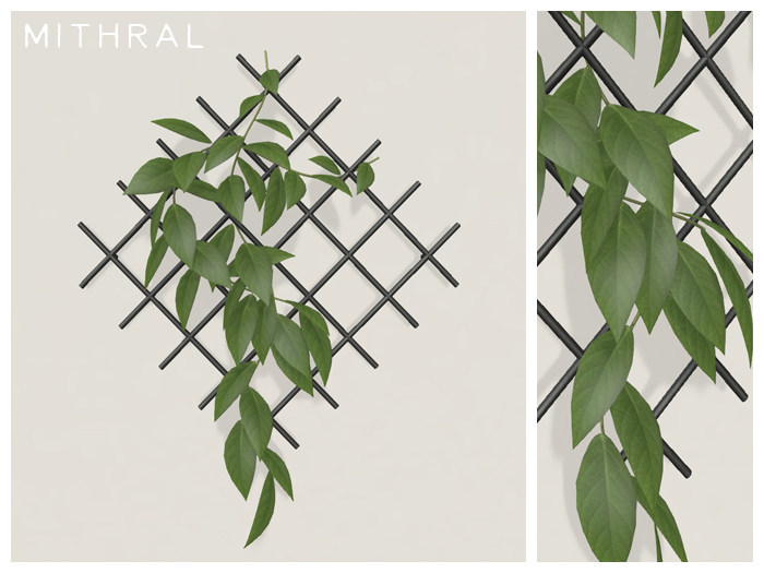 Mithral * Vine Wall Rack (Black)