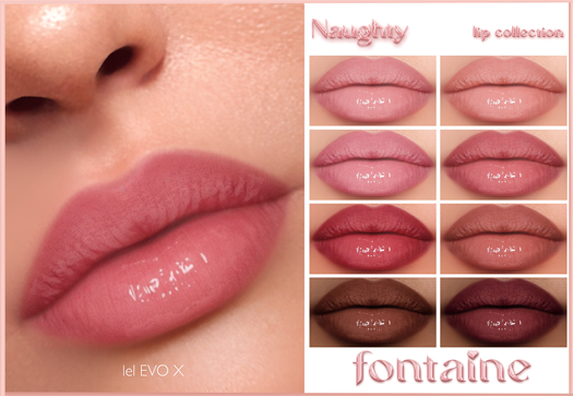 Fontaine Cosmetics - Naughty Lip Collection