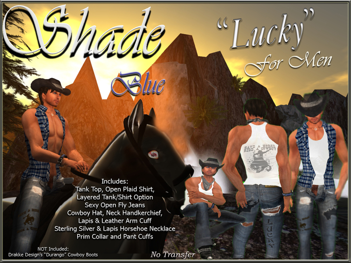 !SHADE! "Lucky" For Men Blue