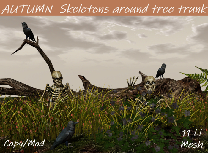 PS - AUTUMN - Skeletons around tree trunk