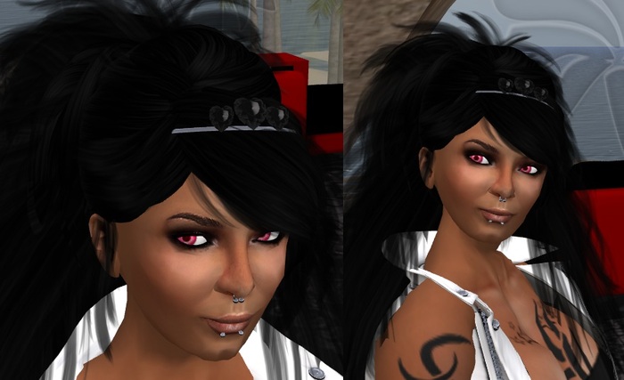 Herz diadem black