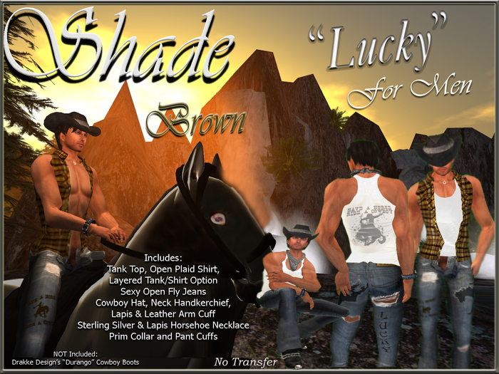 !SHADE! "Lucky" For Men Brown