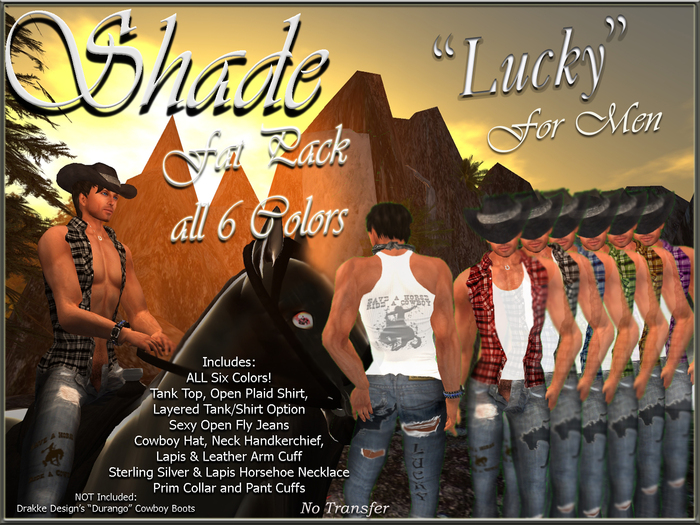 !SHADE! "Lucky" For Men Fat Pack