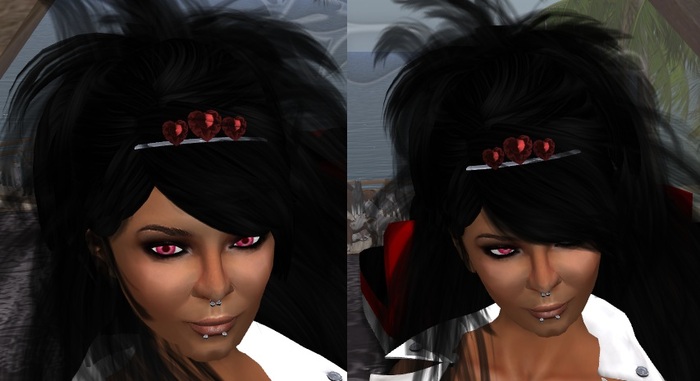 heart diadem red