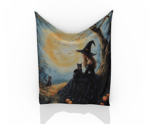 Halloween Tapestry with Woman ~ One of a Kind Design by Valerie
