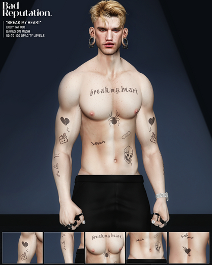 Bad Reputation - Break My Heart Tattoo -