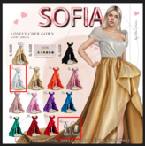 SOFIA. Lovely Che gown SET White  - Legacy Classic