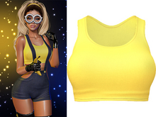 Banana Tank 2.0 [Honey Yellow] - Maitreya Lara • LaraX • Petite • PetiteX • Legacy • Reborn Tops