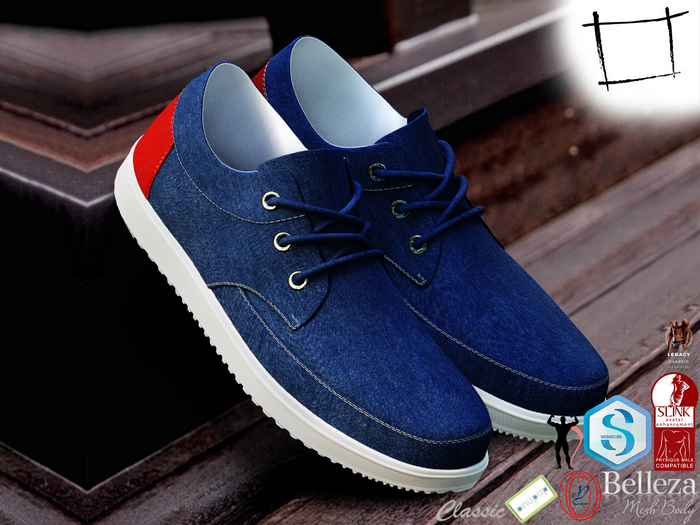 Men's Navy Lace Up Casual Canvas Shoes Slink Male, Belleza Jake, Signature Gianni, Onupup, Ocacin Gamit, Legacy Male