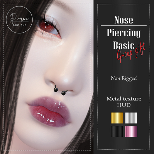 PUREC- Nose Piercing Basic Non Rigged
