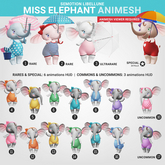 SEmotion Libellune Miss Elephant Animesh #2 RARE