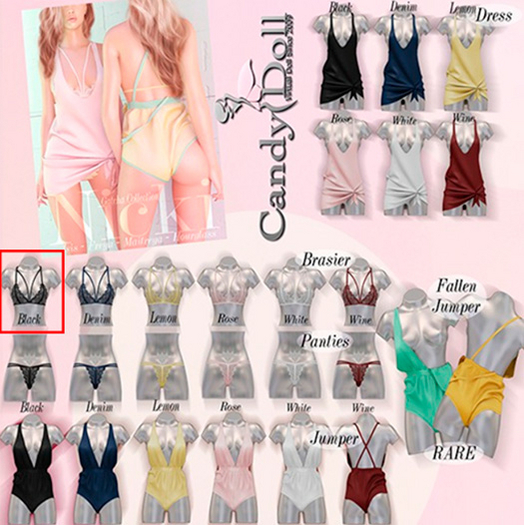 _CandyDoll_Nicki Collection Bra Maitreya Black