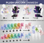 SEmotion Libellune Plush Unicorn Animesh #1 RARE