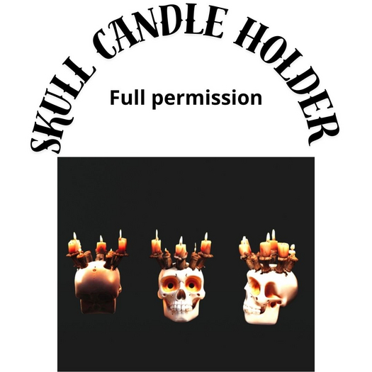 [MB] skull candle holder Full perm