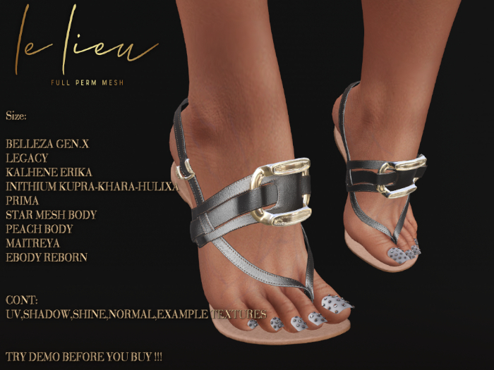 **LeLi**177**Sandal**FULL PERM MESH