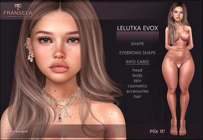 FRANSELA: LELUTKA BRIANNON Shape v.1+ Styling CARD