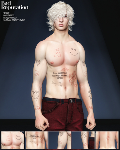 Bad Reputation - Low Body Tattoo -