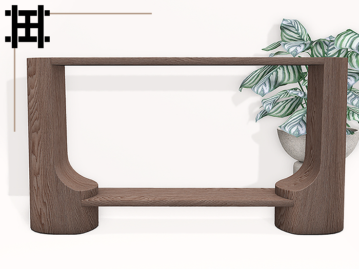 Hervae Home : Crawford Console Table in Wood