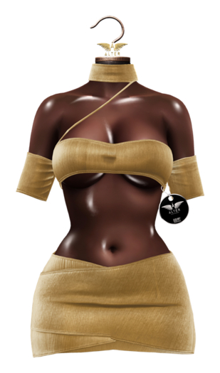 ALTER Aruba Top & Skirt (Suit) GOLD: Reborn, Waifu, LaraX, PetiteX, Legacy, Perky