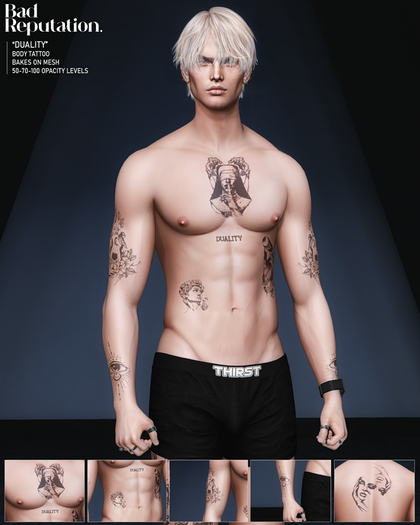 Bad Reputation - Duality Body Tattoo -