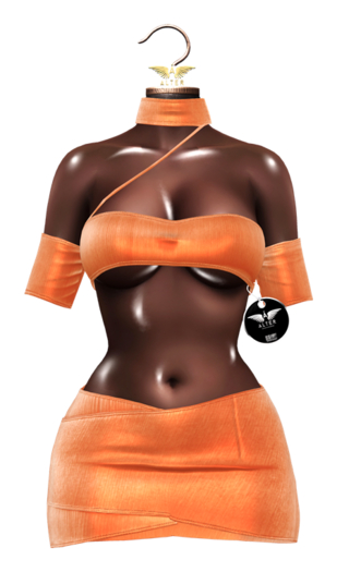 ALTER Aruba Top & Skirt (Suit) ORANGE: Reborn, Waifu, LaraX, PetiteX, Legacy, Perky