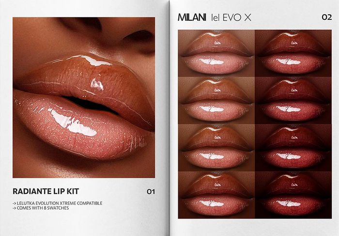 MILANI - "RADIANTE" LIP KIT / DEMO