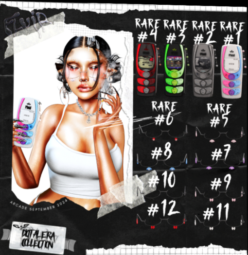 2. -FLUID- Flukia Phone- Retro RARE