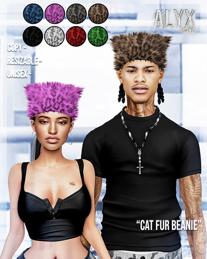 ALYX. Cat Fut Beanie (Fat-Pack)