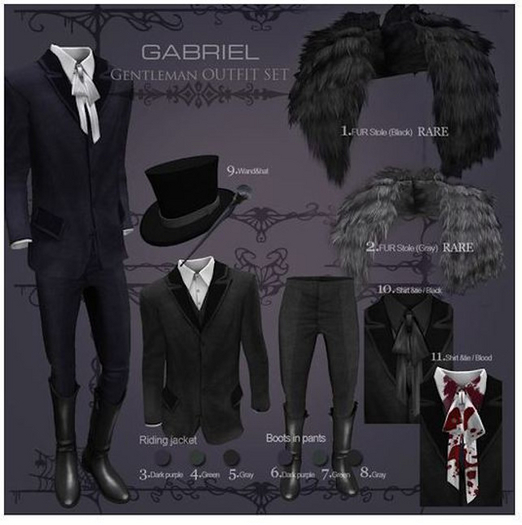 9.::GB::Silver wand & Hat