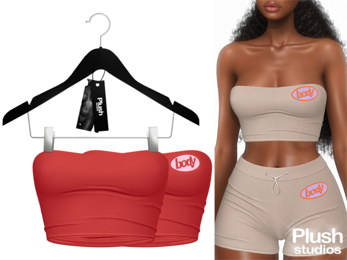PlushStudios. Body Top - Red