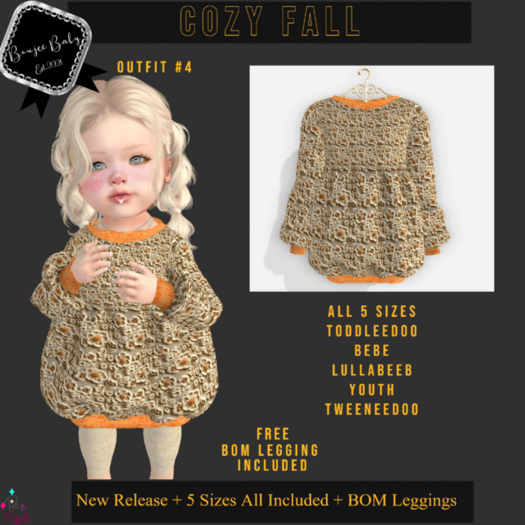 {Boujee Baby} Cozy Fall - Color 4  All 5 sizes {ADD}BOX