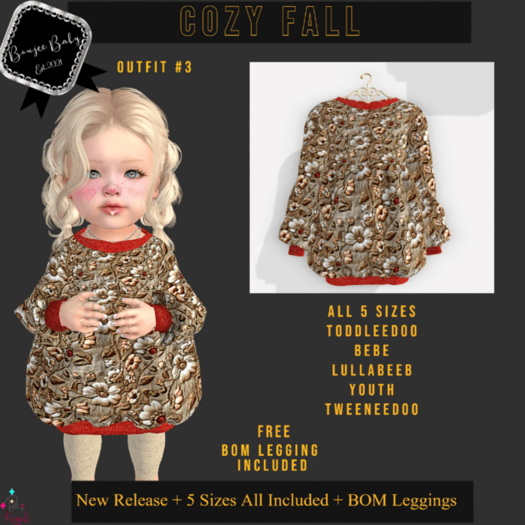 {Boujee Baby} Cozy Fall - Color 3  All 5 sizes {ADD}BOX