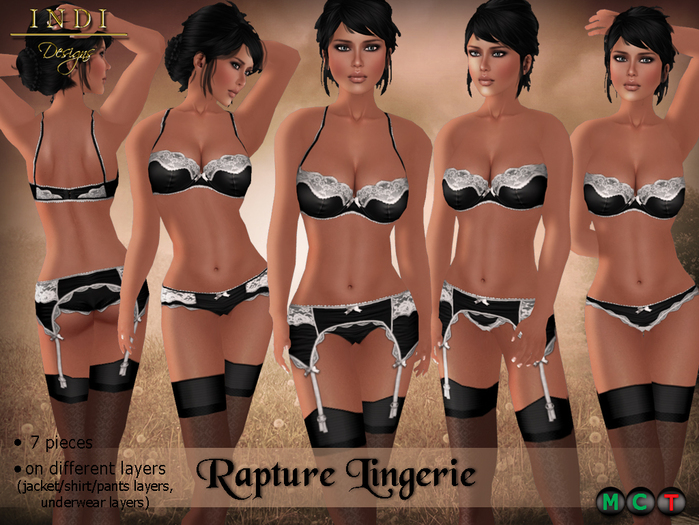 INDI Designs - Rapture Lingerie Black