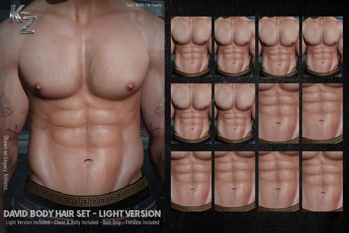 KARMAZZ David Body Hair Set - BOM - Light Version