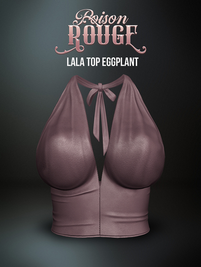 POISON ROUGE Lala Top Eggplant